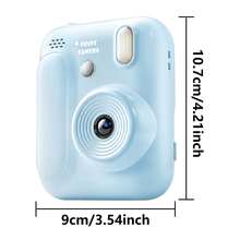 Instant Print Camera, 1080P HD Digital Camera, Supports Continuous Shooting And Flash, Comes With Colored Printing Paper, Suitable As Christmas Gift, Birthday Gift, Back To School Gift, Essential For Girls And Boys Travel - Multicolor - View 13