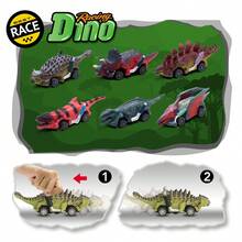 UINLE Baby Mini Inertial Dinosaur Racing Car Toy, Game Vehicle Set, Children's Toy, Car, Boy's Toy, Plastic Toy Car, Portable Travel Toy, Perfect Gift For Boys And Girls, Gift Bag Filler, Surprise Gift, Back To School - Multicolor - View 8