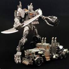 Transformable Robot Model Toy, Large Size With Multiple Characters, Flexible Joints For Customizable Transformation, Creative And Cool Mecha Model Collectible, Transformable Mecha Robot Warrior Model Decor - Multicolor - View 7