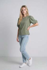 T-shirts pour femmes - Militaire verte - Voir 4