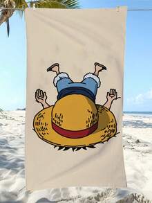 Sega Khăn tắm biển in hình One Piece, kích thước 70*140cm, chất liệu sợi siêu mịn, khăn tắm biển nhanh khô, thích hợp cho kỳ nghỉ biển, có thể dùng như chăn, vỏ gối cho ghế sofa nhà, chăn ngủ trưa văn phòng, thảm. Khăn tắm biển gấp gọn hai trong một với họa tiết in, khăn tắm biển nguyên khối. - Nhiều màu - Xem 4