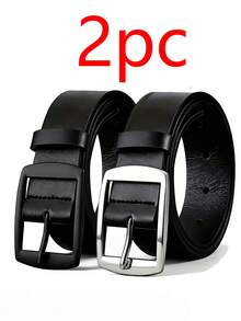 Bộ 3 chiếc thắt lưng da PU thời trang nam, thiết kế tối giản cổ điển, khóa trơn, phù hợp cho nam giới mặc hàng ngày, mùa thu, Halloween, phụ kiện thu/đông, phù hợp cho thanh thiếu niên, nam giới trẻ tuổi, phong cách thường ngày, ngoài trời, thể thao, kỳ nghỉ, quà tốt nghiệp, quà sinh nhật, mặc hàng ngày, Halloween, thường ngày, công sở, đường phố, phong cách Bohemian, phương Tây, ngoài trời, quà tặng cho nam giới, chồng, bạn trai, cha, quà Giáng sinh. - 3 chiếc (đen + nâu + kaki) - Xem 9