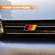 Front Tailgate 3D Germany Flag Grille Emblem Badge Car Front Grill Badge Sign Emblem Auto Bumper Fenders Decoration Sticker Decals Car Body Exterior Decor Accessories Germany Flag Red Black - Germany Flag - 查看 5