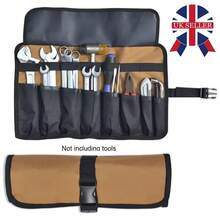 Roll-Up Multi Pocket Spanner Wrench Tool Storage Bag Case Oxford Pouch Organizer - 黑色 - 查看 8