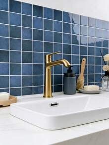 WoStick 1/4/10/20pcs Multi-Color Mosaic Tile, Waterproof Anti-Fouling, Self-Adhesive Backsplash - Easy DIY Installation. Removable Self-Adhesive Wall Tile Stickers, Suitable For Kitchen Bathroom Backsplash, Holiday Decor - Multicolor - View 11