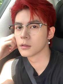 Bộ 2 chiếc khuyên tai bằng thép không gỉ đính ngọc trai giả, kiểu dáng đơn giản, trang sức nam dùng hàng ngày. - Bạc - Xem 2