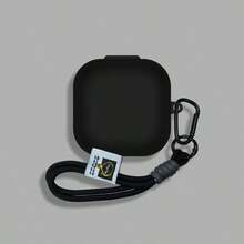 Cross-Border Best Seller: Galaxy Bcds 4/4 Pro Bluetooth Headphones With Protective Case, Minimalist Design, Braided Strap, Coordinated Hanging Strap, Bluetooth Headphone Case, Fashionable Soft Shell, Brand New Model - Black - View 6