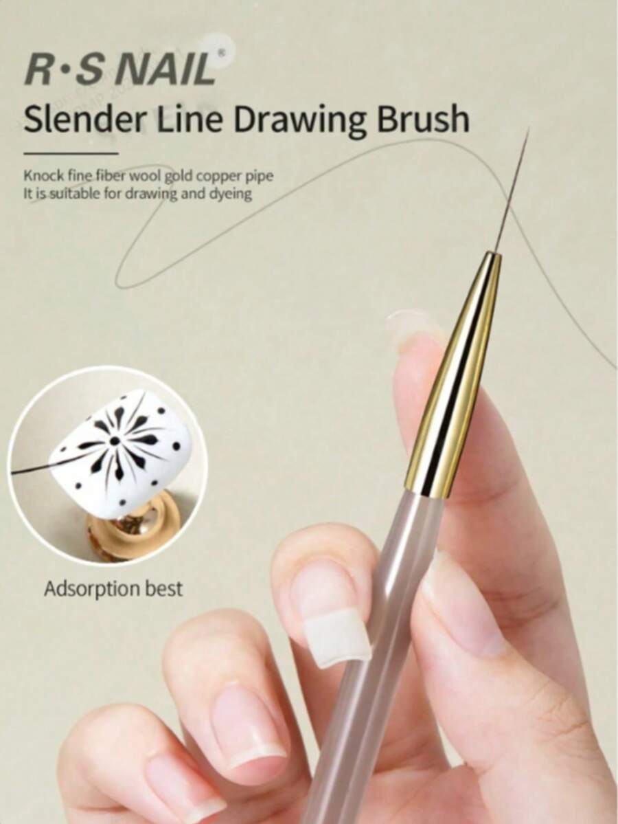 Bút vẽ móng RS NAIL Fine Line Detailing Nail Art Pen, cọ vẽ móng siêu mảnh, dụng cụ vẽ móng nghệ thuật, thao tác tiện lợi, chất liệu mịn và bền, dụng cụ tự làm móng nghệ thuật. - Nhiều màu - Xem 1