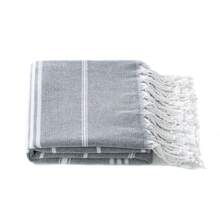 1/2 chiếc khăn tắm biển Thổ Nhĩ Kỳ cỡ lớn (100x180cm) - Khăn tắm sọc mật độ cao 380g, chống cát và nhanh khô, chăn du lịch nhỏ gọn cho kỳ nghỉ biển và bơi lội - sọc - Xem 7
