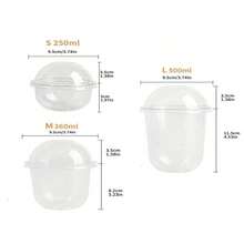 250ml/360ml/500ml Clear Plastic Summer Dessert Cups With Lids, Multi-Purpose Bowls For Yogurt, Pudding, Ice Cream And Fruit, Suitable For Cakes, Mousse, Milkshakes, Yogurt, Ice Cream, Fruit, Parties And Meals - Transparent - View 8