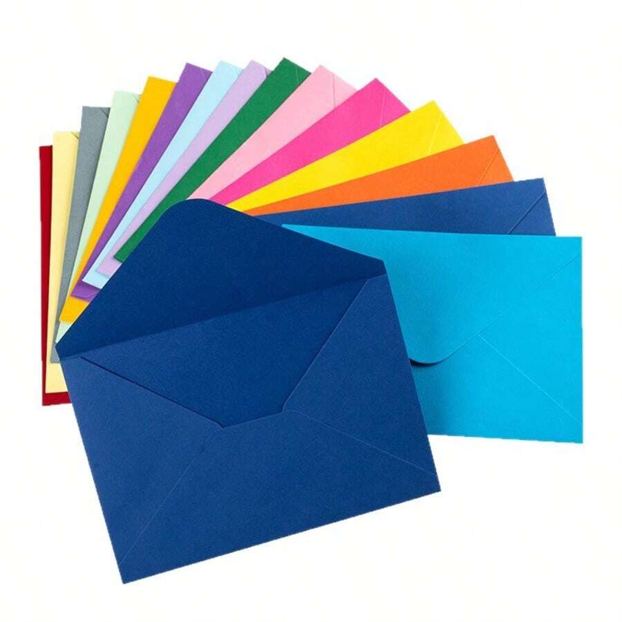 10/20pcs Mini Black Envelopes (Approx. 16*11cm) Small Paper Gift Card Sleeves Suitable For Wedding Invitations, Graduation Invitations, Acrylic Invitations, Photos - 16*11 - View 1