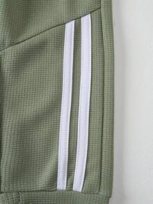 3pcs/Pack Celana Jogging Kasual Anak, Celana Panjang Tipis Selutut untuk Pemakaian Sehari-hari, Cocok untuk Anak Laki-laki Usia 3-12 Tahun, Musim Semi/Panas - MultiWarna - View 7
