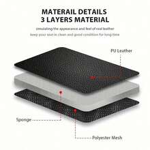 Bộ bọc ghế trước ô tô bằng da PU đa năng, bọc ghế kiểu xô lưng cao - Phù hợp với hầu hết các loại xe sedan, xe tải, SUV, ghế kiểu xô/băng ghế, bọc ghế ô tô dùng được cả bốn mùa, bộ bọc ghế đầy đủ. - Loại A - Xem 9