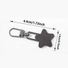 2/5/10Pcs Star-Shaped Zipper Pulls, Detachable Quick Repair, Universal Metal Zipper Head Pendant Replacement Accessories With Small Hole, Tool-Free, Suitable For Bags, Clothes, Jackets, Shoes, Boots, Zipper Pulls - Multicolor - View 11