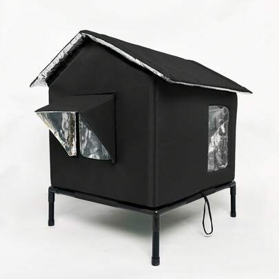 Outdoor Cat House, Warm & Insulated Cat Shelter For Indoor/Outdoor Cats, Suitable For All Seasons, With Warm Cushion, Easy Assembly