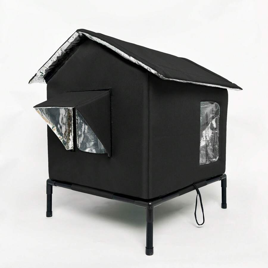 Outdoor Cat House, Warm & Insulated Cat Shelter For Indoor/Outdoor Cats, Suitable For All Seasons, With Warm Cushion, Easy Assembly
