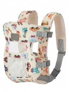 1 địu em bé, dây đeo vai có thể điều chỉnh, thiết kế công thái học nhẹ, phù hợp cho bé từ 3,2-20 kg (7-44 lbs), dễ đeo, dành cho bé từ 0-24 tháng tuổi. - Nhiều màu - Xem 13