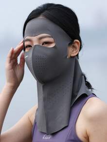 CAMEL CROWN Khẩu trang chống nắng dành cho nữ, thích hợp cho mùa hè khi đạp xe, lái xe, chống tia UV và bụi bẩn, thiết kế quai đeo tai, thoáng mát và ngăn chặn tia cực tím. - Cây thanh lương trà xa xôi - Xem 7