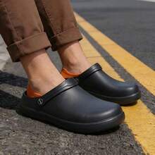 Men's Summer New Sandals, Comfortable Versatile Soft, Oil-Resistant And Waterproof Breathable Shoes - Black - View 3