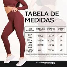 Calça Legging Zero Transparência Alta Performance Academia Crossfit Corrida Cintura Zero Fitness 450 - Marrom - Visão 5