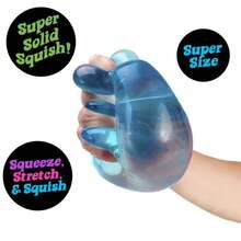 Schylling Nee.Doh Nice Cube – Jelly Squish Toy, Super Sensory Squeeze Toy - [Jelly Edition] More Fun & Playability, 2.25 Inch Cube - 藍色+紅色 - 查看 4