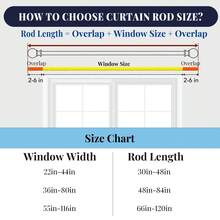 1PCS Heavy-Duty Curtain Rod, Adjustable Window Rods, 1 Inch Metal Tube For Curtains, Drapes & Blackout Panels, Easy Installation - Silver - View 6