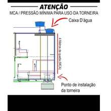 2163 C80 Torneira Parede Tubo Gourmet Preto p/ Filtro 1/4" ou Máquina 3/4" - Tamanho Único - Visão 11