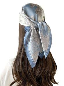 1 件女士沙滩配饰真丝围巾披肩头巾沙滩巾头巾发饰服装配饰头巾、发带、头带非常适合装扮您的外观 - 彩色 - 查看 8