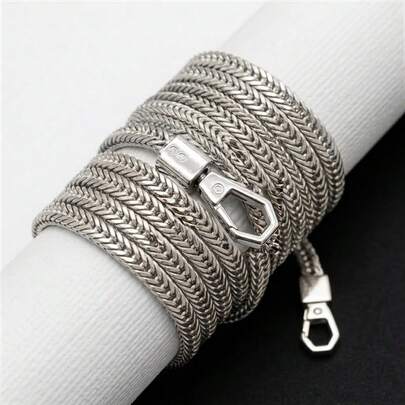 Dây xích đuôi cáo cho túi xách nữ, dây đeo chéo thay thế bằng kim loại, phụ kiện dây đeo vai cho túi xách nữ, quà tặng.
