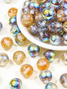 2pcs Crown Beads, Acrylic Loose Beads, DIY Jewelry Making Materials For Bracelets, Necklaces And Earrings - DIY Crown Beads - View 2