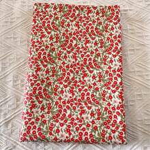 0,5 m/1 m/2 m/3 m Tissu de coton imprimé floral vintage, doux et respirant, convient pour l'artisanat DIY, la couture, le matelassage, la décoration textile domestique, le motif floral rétro, vendu au mètre, 3 options de couleur - Trois lettres de printemps - Voir 22