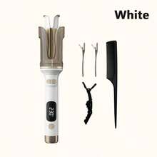 32mm Auto Curling Iron (Free Gift: 1pc Comb, 1pc Duck Clip, 2pcs Clamps), Smart Digital Display, 6 Temperature Settings Suitable For Various Hair Types, Transparent Cover Design Anti-Scald Curling Iron - Multicolor - View 12