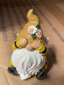 Jolie sculpture de jardin d'abeille - Décoration de cour, pelouse et jardin de fées de printemps, figurine adorable peinte à la main avec des accents floraux, ajoute une décoration extérieure charmante à la terrasse, au balcon et aux jardinières, idéal pour les jardins thématiques des abeilles, la décoration de printemps et la maison confortable, cadeau parfait pour les passionnés de jardinage et les collectionneurs pour apporter de la joie à votre espace extérieur - A - Voir 11