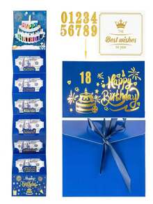 1pc Surprise Birthday Cash Gift Envelope, 6 Card Slots - Elegant Black & Gold Design, Unisex Holiday Wallet, Unique Memorabilia For Any Birthday Celebration, Cartoon Fantasy Theme, Cash Gift Display Box. Exquisite Gift Envelope. Delicate Souvenir. - Multicolor - View 23