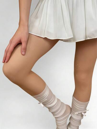 1 đôi quần tất gợi cảm đính sequin cỡ lớn dành cho nữ, hoàn hảo cho mùa xuân và mùa hè, lý tưởng cho các bữa tiệc tối, phong cách Punk Y2K, tuyệt vời cho các lễ hội âm nhạc và nhiều lễ hội khác.