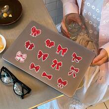 54 Pcs Cute Red Bow Die-Cut Stickers Bundle - Waterproof Craft Material For Scrapbook & Daily Decor - 54PCS - View 9