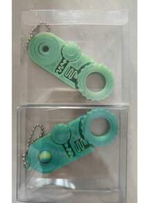 3D Printed Fidget Gear Keychain With 3-In-1 Sensory Function - Multiple Colors Available, Gear Design, Rotating Keychain, Flexible Finger Toy, Stress Relief, Perfect Gift For Friends. (Color Varies Due To Different 3D Printing Angles) - Multicolor - View 18