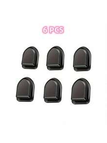6pcs Multi-Function Invisible Car Hooks - Maximize Space Utilization, Hidden Design, Versatile & Practical - Easily Organize Your Car Interior - Hook-type Adhesive - Black - View 7