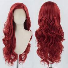 Tóc giả ren phía trước màu vàng mật ong, kiểu sóng nhẹ, màu nâu gừng, chất liệu tổng hợp 13x4 HD, mật độ 200%, không cần keo dán, chịu nhiệt. - Nhiều màu - Xem 8