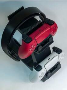 1 pieza Estética minimalista de escritorio: Controlador integrado y soporte para auriculares, con estabilidad de alta resistencia, se adapta perfectamente a los controladores de la serie 5/X1-Box X/S/Switch Pro. Crea un setup de esports inmersivo; soporte de exhibición para jugadores profesionales con excelente capacidad de carga para evitar inclinaciones. - Ver 12
