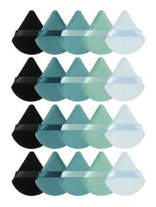 Triangle-Shaped Velvet Powder Puff 5/10/20/30/50/100pcs,Made Of Super-Soft Velvet, Designed For Contouring, Eye, And Corner, Suitable For All Skin Types. - Multicolor - View 10