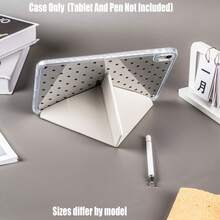 Ốp bảo vệ máy tính bảng Acrylic Starry Series dạng gập chữ Y trong suốt cao cấp, có khe cắm bút. Thiết kế gập ba dạng chữ Y, tương thích với iPad Mini4/5, Mini6/7, 5/6/8, Air1/2/3, 10.2/10.5 inch, Air4/5/6/7, Pro 11/12.9 inch tất cả các phiên bản, thế hệ 10/11, Air 13 inch, Pro 13 inch, Galaxy Tab S6Lite/S7/S8/S9/S10 Series / A8/A9/A9 - Màu vàng - Xem 6