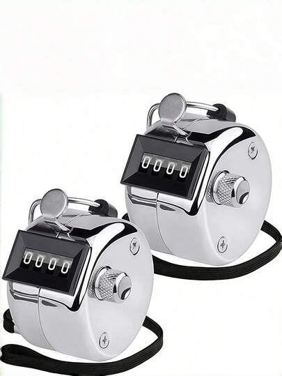 Máy đếm cầm tay bằng kim loại, máy đếm cơ học 4 chữ số (0-9999), không dùng pin, đếm một nút, đếm kỹ thuật số, máy bấm/hẹn giờ di động, núm vặn kim loại có ren hình kim cương, thích hợp cho luyện tập golf, quản lý hoạt động thể thao, quản lý hàng tồn kho, đồ chơi ngoài trời, đồ chơi giải trí cho cha mẹ và con cái, trường học, văn phòng, vận động viên, đan len, cá nhân, đầu gối, câu cá, dã ngoại, cắm trại, mũ lưỡi trai, quà tặng.