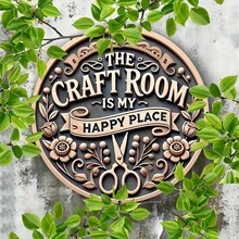 Placa de Parede Decorativa de Madeira Vintage Retrô com Logotipo Redondo - Cartão - Visão 3
