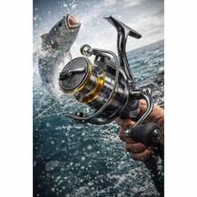 High-Performance Rotating Fishing Line Reel - Durable Handle, High Gear Ratio And Powerful Brake, Suitable For Freshwater And Saltwater Fishing, High-Speed Universal Smooth And Powerful - 500 - View 5