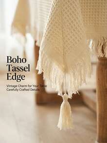 Beautiful Patterned Table Cover 90*90cm – Stylish Wrinkle-Resistant Cloth For Kitchen, Wedding, Buffet, And Everyday Dining - A - View 9