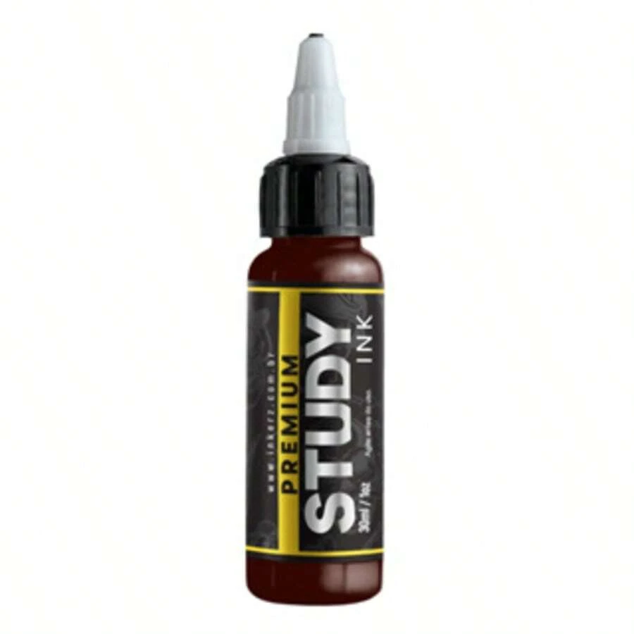 Study Ink 30ml For Tattoo Practice - Dark Brown - View 1