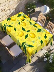 1 chiếc khăn trải bàn ngoài trời hình chữ nhật và tròn bằng polyester, họa tiết chanh cổ điển, phong cách trang trại, trang trí nhà cửa, nhà bếp, phòng ăn, tiệc tùng, ngày lễ, quà tặng, trong nhà và ngoài trời, mọi mùa. - Nhiều màu - Xem 4