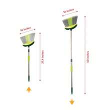 Sisi Home Textile Broom And Mop Cleaning Set - All-In-One Floor Cleaning Kit With Angled Broom And Dustpan Twist And Microfiber Mops Mini Dustpan With Brush And Wall Mount Storage Rack - 7 Pieces - Green - View 7