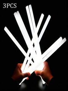 10/20pcs 14-Inch Extra Thick Glow Sticks. These Super Bright Glow Sticks Have Long-Lasting Luminescence In The Dark, Suitable For Parties, Weddings, Concerts, Birthdays, Festivals, Outdoor Activities, Gift Recommendations, Birthday Decorations, Party Lighting, Glow Parties, Party Decorations, Carnival Party Supplies, And Party Toys. Glow Party Supplies, New Year Party Supplies. - White - View 11